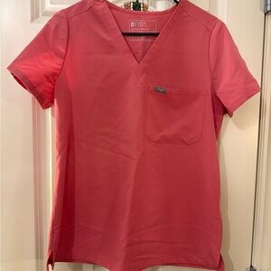 Women’s Figs Catarina Pink Scrub Top